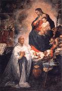 ROELAS, Juan de las Vision of St.Bernard oil painting